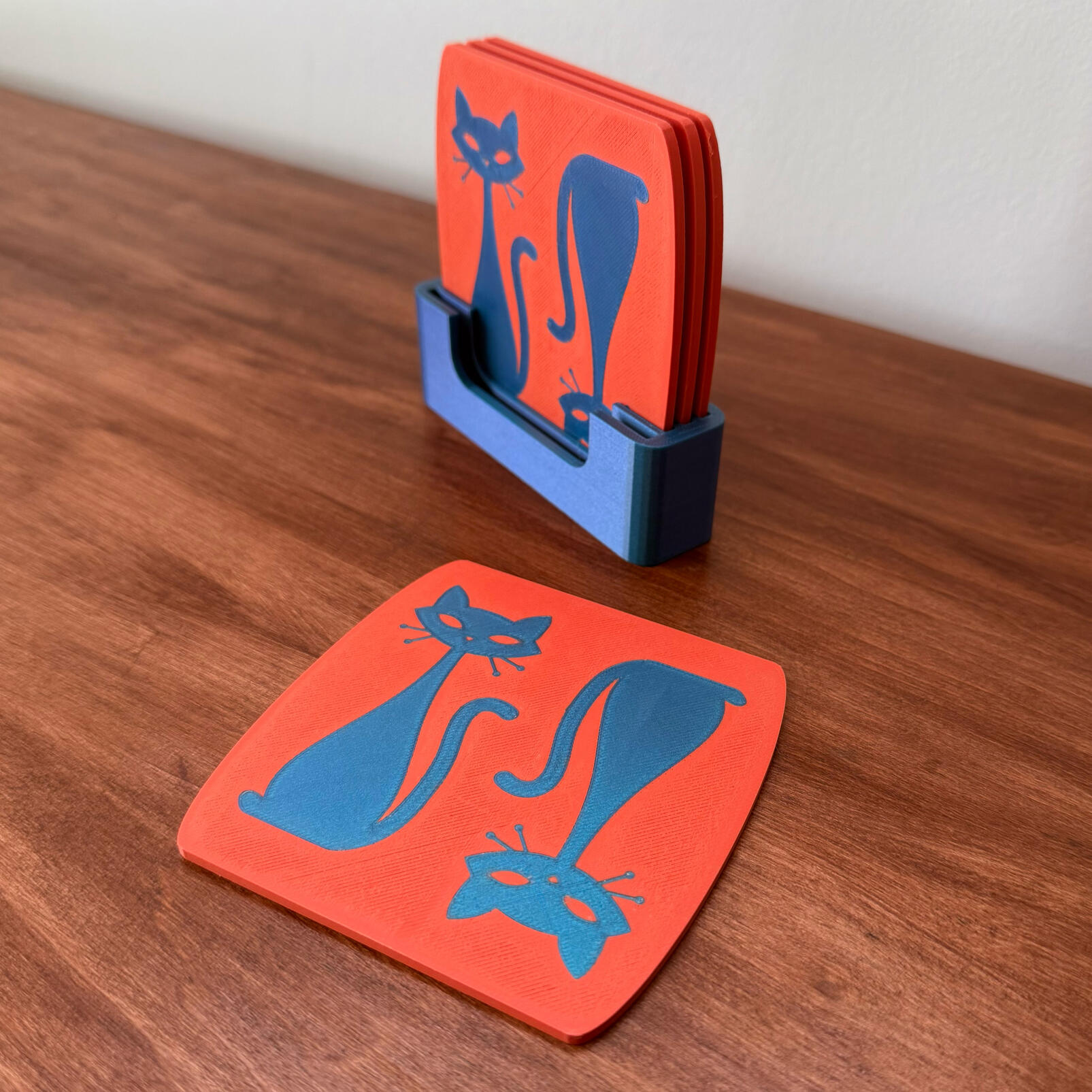 Retro Kitty Coasters